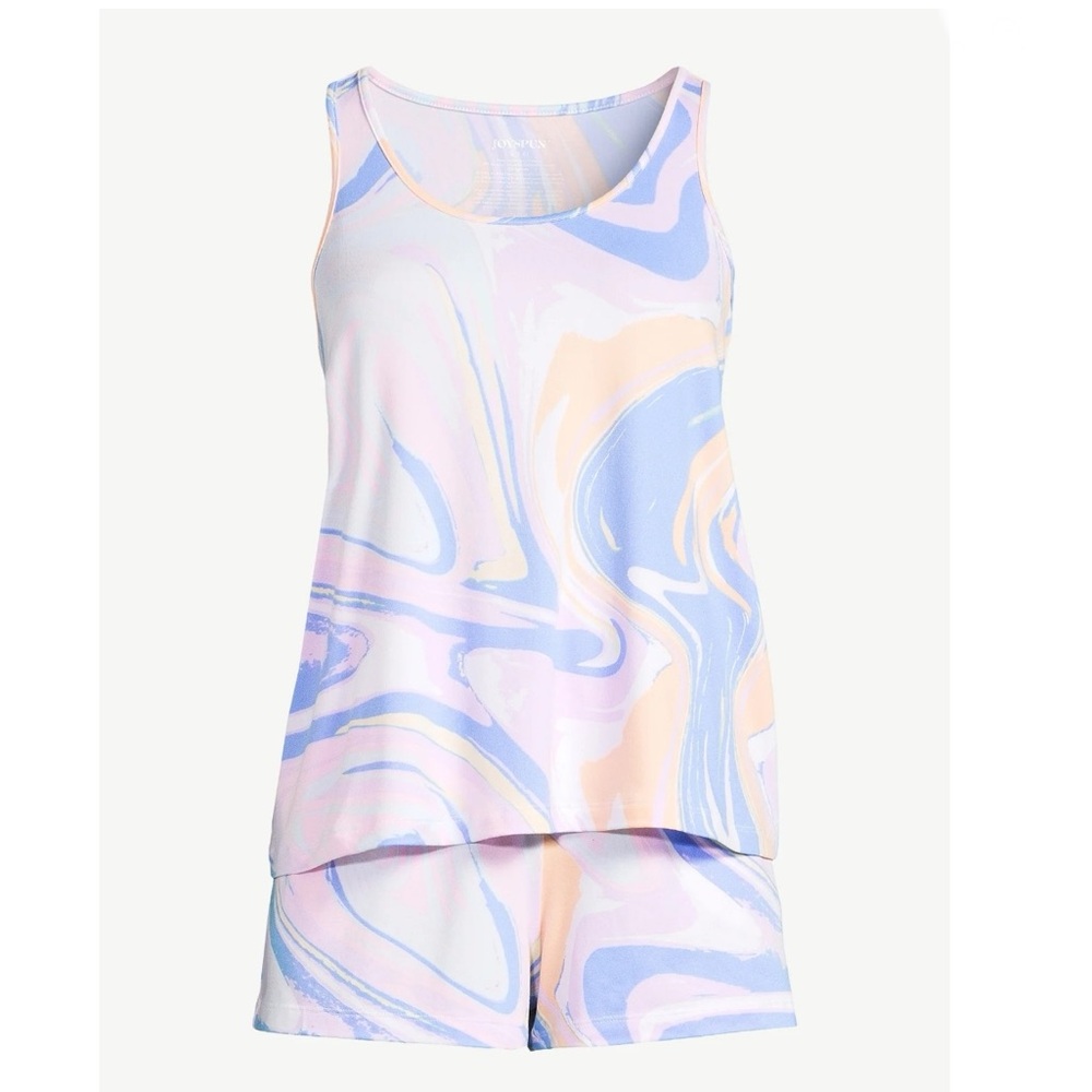 Women's Print Tank Top and Shorts Pajama Set, 2-Piece,